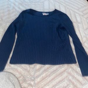 girls size large navy blue top